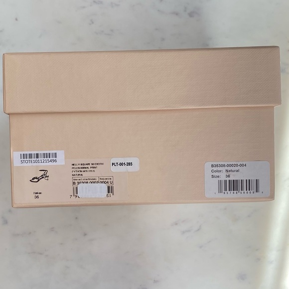 NWT Alexandre Birman ‘Nelly’ Python Heels, Size 36 EU (6 US) Natural Color - Picture 14 of 14